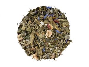Té verde Pastel de Ciruelas