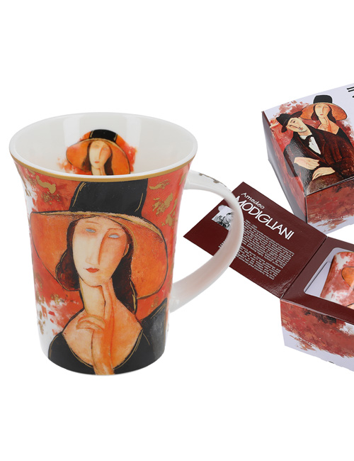.Taza-A. Modigliani "Mujer con Sombrero"