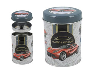 - Lata de té Coches