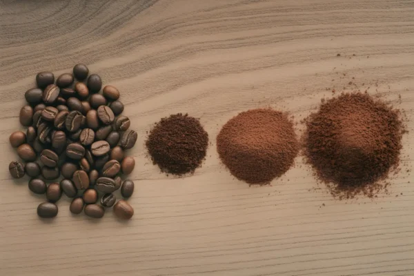 Tipos de molido de café desde grano entero hasta espresso, para cafetera italiana, prensa francesa y filtro. La Chocoteca de Angy