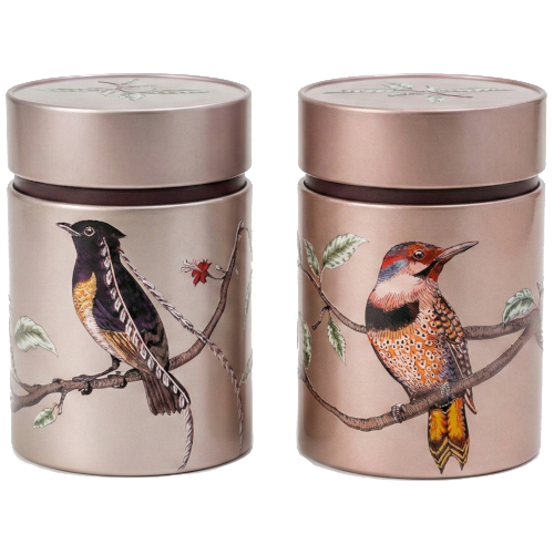 Juego de latas de té "Bird"